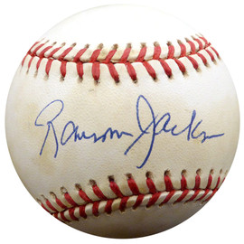 Randy "Ransom" Jackson Autographed Official NL Baseball Chicago Cubs, Brooklyn Dodgers Beckett BAS #F29180