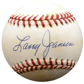 Larry Jansen Autographed Official NL Baseball New York Giants Beckett BAS #F29224