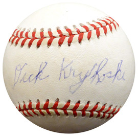 Dick Kryhoski Autographed Official AL Baseball New York Yankees Beckett BAS #F29380