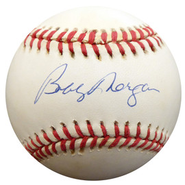 Bobby Morgan Autographed Official NL Baseball Brooklyn Dodgers Beckett BAS #F27321