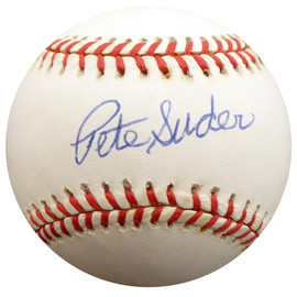 Pete Suder Autographed Official AL Baseball Philadelphia A's Beckett BAS #F27463