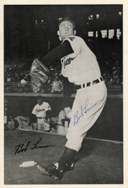 Bob Lemon Autographed 6x8.5 Photo Picture Pack 1949 Cleveland Indians Beckett BAS #F98287