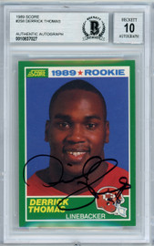 Kansas City Chiefs Derrick Thomas Autographed Framed Red Puma Jersey  Beckett BAS #AC74568