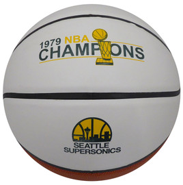 Seattle Supersonics 1978-79 NBA Champions Logo Unsigned Basketball Stock #145873