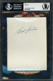 Bob Avila Autographed 4.5x6 Album Page Cleveland Indians Beckett BAS #11077667