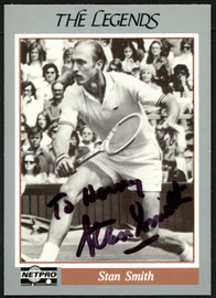 Stan Smith Autographed 1991 NetPro The Legends Card #2 "To Harvey" SKU #148256