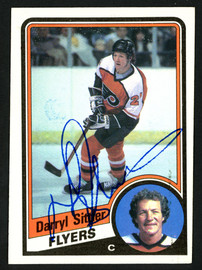 Darryl Sittler Autographed 1984-85 Topps Card #121 Philadelphia Flyers SKU #151775