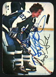 Darryl Sittler Autographed 1976-77 Topps Glossy Card #8 Toronto Maple Leafs SKU #151886