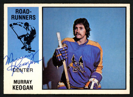 Murray Keogan Autographed 1974-75 WHA O-Pee-Chee Card #44 Phoenix Roadrunners SKU #151918