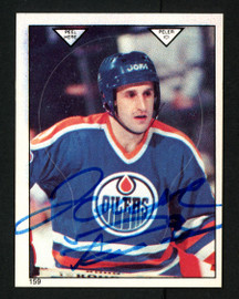 Jaroslav Pouzar Autographed 1983-84 O-Pee-Chee Sticker Card #159 Edmonton Oilers SKU #153609