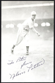 Nelson Potter Autographed 3.5x5.5 Postcard St. Louis Browns "To Pete" SKU #153949