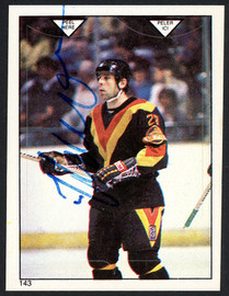 Jiri Bubla Autographed 1983-84 O-Pee-Chee Sticker Rookie Card #143 Vancouver Canucks SKU #154069