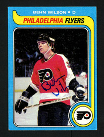 Behn Wilson Autographed 1979-80 Topps Card #111 Philadelphia Flyers SKU #154316