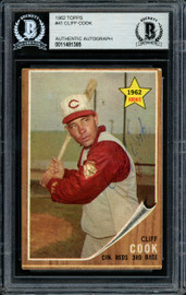 Jim Turner Autographed 1962 Topps Card #263 Cincinnati Reds SKU