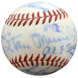 1950 Spring Training Autographed Official NL Baseball With 21 Total Signatures Including Stan Musial Beckett BAS #A52628