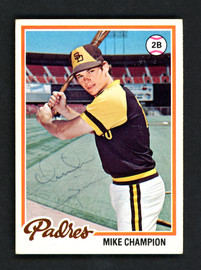 Mike Champion Autographed 1978 Topps Card #683 San Diego Padres SKU # 158706