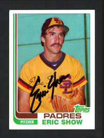 Eric Show Autographed 1982 Topps Traded Rookie Card #106T San Diego Padres SKU #164151