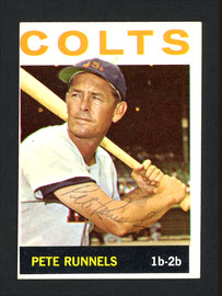 Pete Runnels Autographed 1964 Topps Card #121 Houston Colt .45's SKU #164277