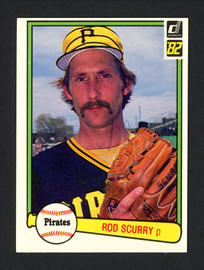 Rod Scurry Autographed 1982 Donruss Card #185 Pittsburgh Pirates SKU #165310