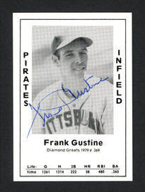 Frank Gustine Autographed 1972 TCMA Card #228 Pittsburgh Pirates