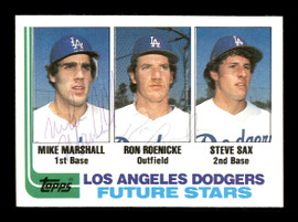 Mike Marshall & Ron Roenicke Autographed 1982 Topps Rookie Card #681 Los Angeles Dodgers SKU #166432