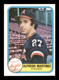 Alfredo "Fred" Martinez Autographed 1981 Fleer Card #288 California Angels SKU #166496