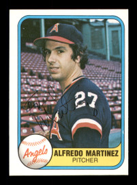 Alfredo "Fred" Martinez Autographed 1981 Fleer Card #288 California Angels SKU #166497