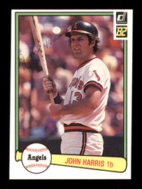 John Harris Autographed 1982 Donruss Card #444 California Angels SKU #166593