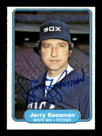 Jerry Koosman Autographed 1982 Fleer Card #347 Chicago White Sox SKU #166613