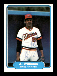 Al Williams Autographed 1982 Fleer Card #564 Minnesota Twins SKU #166634