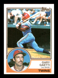 Gary Gaetti Autographed 1983 Topps Rookie Card #431 Minnesota Twins SKU #166729