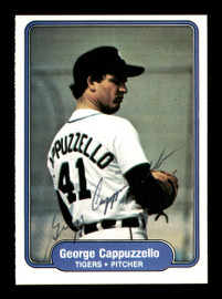 George Cappuzzello Autographed 1982 Fleer Card #264 Detroit Tigers SKU #166762