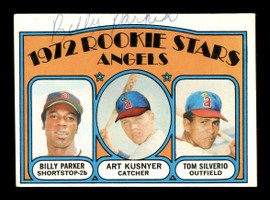 Billy Parker Autographed 1972 Topps Rookie Card #213 California Angels SKU #166977