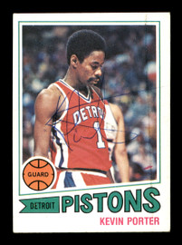 Kevin Porter Autographed 1977-78 Topps Card #16 Detroit Pistons SKU #167263