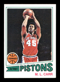 M.L. Carr Autographed 1977-78 Topps Card #47 Detroit Pistons SKU #167277