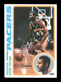 Earl Tatum Autographed 1978-79 Topps Card #47 Indiana Pacers SKU #167345