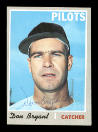 Autographed TED KUBIAK Seattle Pilots 1970 Topps Card - Main Line