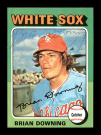 Brian Downing Autographed 1975 Topps Mini Card #422 Chicago White Sox SKU #168642