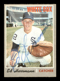 Ed Herrmann Autographed 1970 O-Pee-Chee Card #368 Chicago White Sox SKU #169115