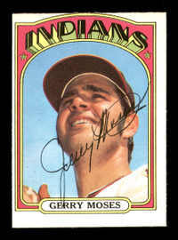 Gerry Moses Autographed 1972 O-Pee-Chee Card #356 Cleveland Indians SKU #169169