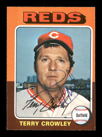 Terry Crowley Autographed 1975 O-Pee-Chee Card #447 Cincinnati Reds SKU #169402