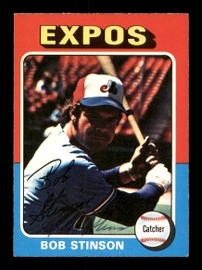 Bob Stinson Autographed 1975 O-Pee-Chee Card #471 Montreal Expos SKU #169403