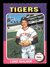 Luke Walker Autographed 1975 O-Pee-Chee Card #474 Detroit Tigers SKU #169404