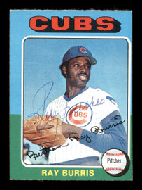 Ray Burris Autographed 1975 O-Pee-Chee Card #566 Chicago Cubs SKU #169414