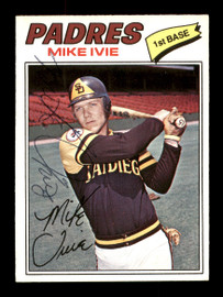 Mike Ivie Autographed 1977 O-Pee-Chee Card #241 San Diego Padres SKU #169528