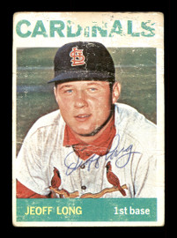 Jeoff Long Autographed 1964 Topps Rookie Card #497 St. Louis Cardinals SKU #170346