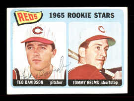 Ted Davidson Autographed 1965 Topps Rookie Card #243 Cincinnati Reds SKU #170449