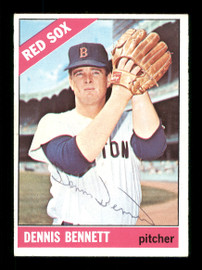 Dennis Bennett Autographed 1966 Topps Card #491 Boston Red Sox SKU #170719