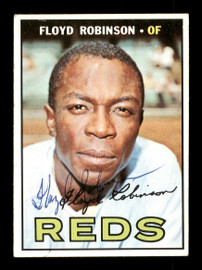 Floyd Robinson Autographed 1967 Topps Card #120 Cincinnati Reds SKU #170773