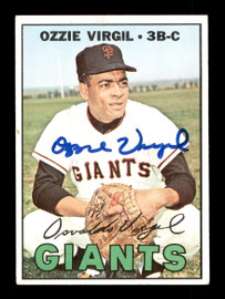 Ozzie Virgil Autographed 1967 Topps Card #132 San Francisco Giants SKU #170777